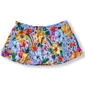 Floral Skort Swim Bottoms